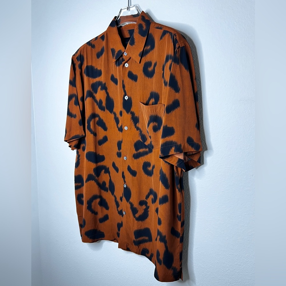 Stella McCartney Animal Print Button Down Shirt Mens Sz 41